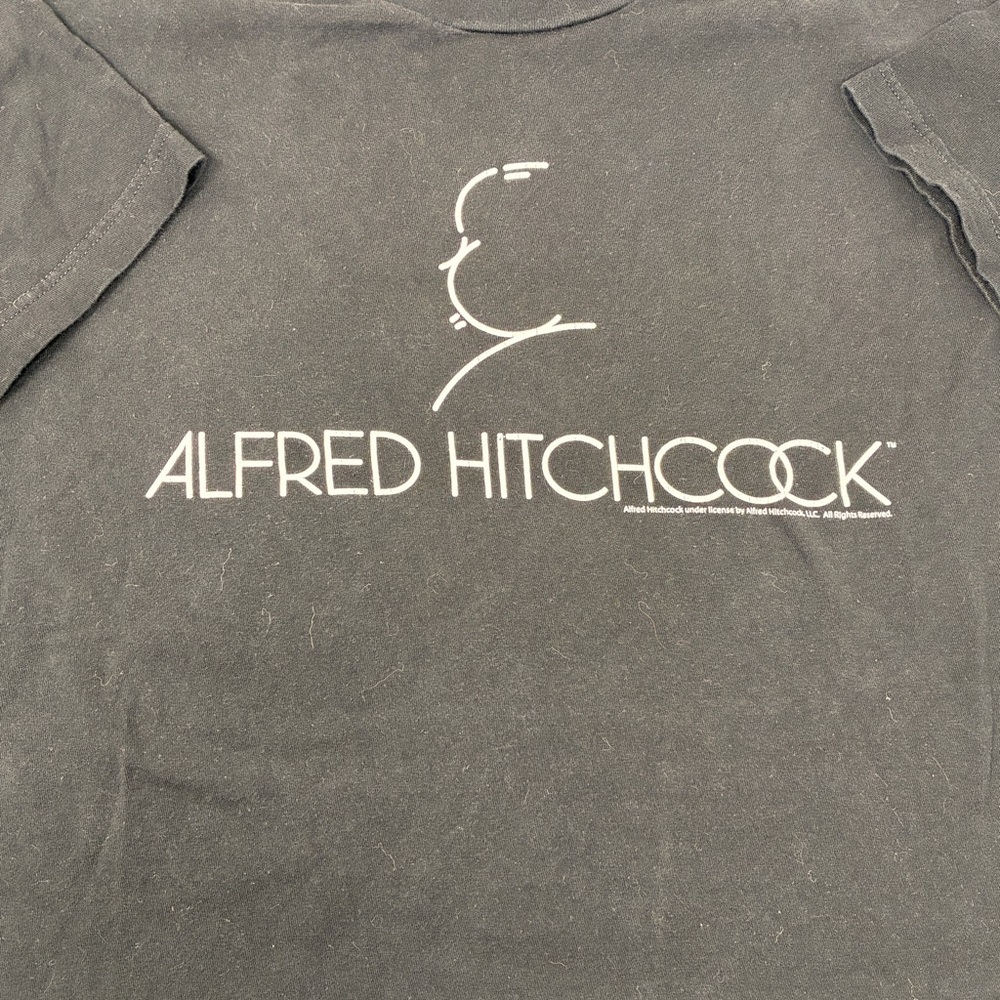 Alfred Hitchcock, Black T-Shirt